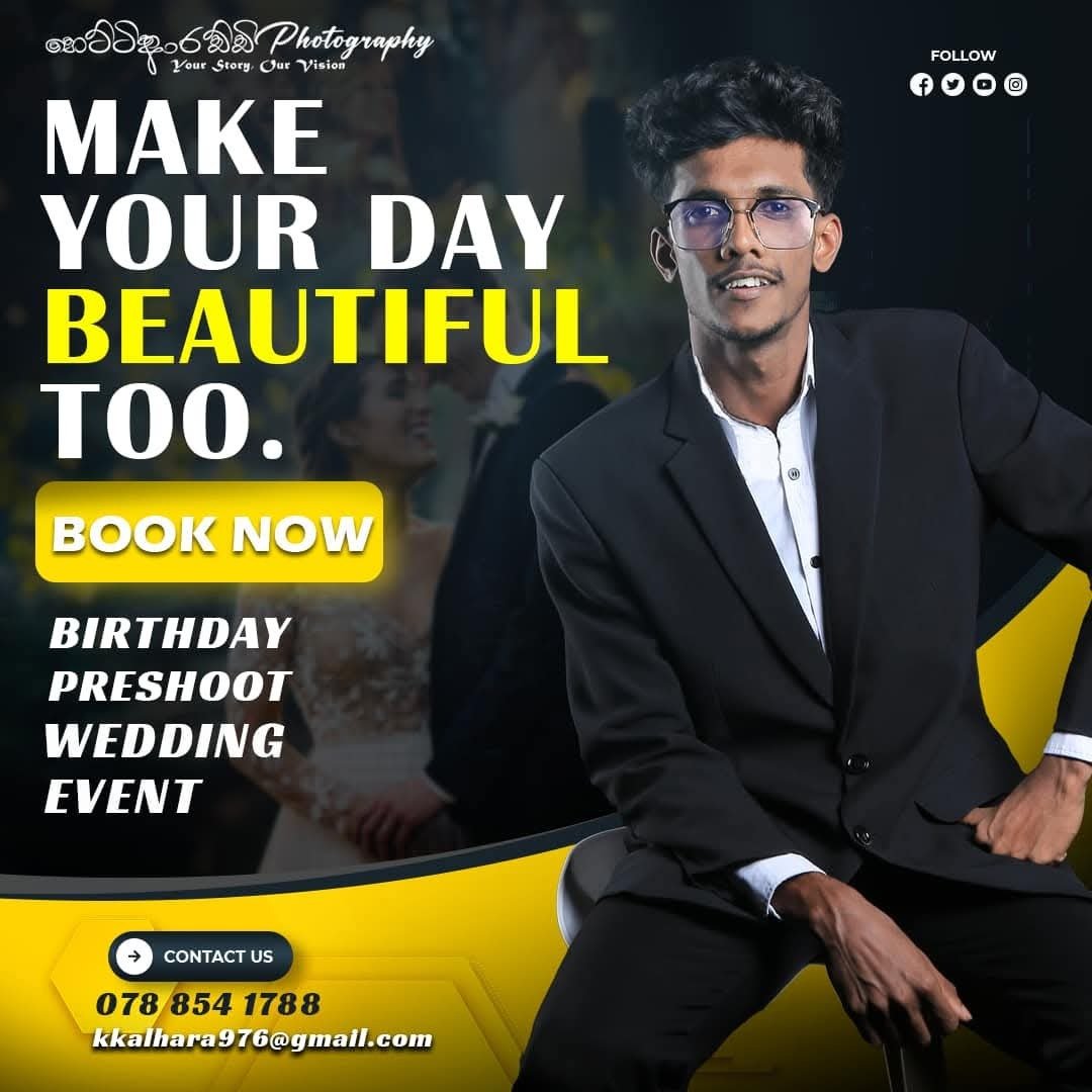 Photography studio booking campaign design