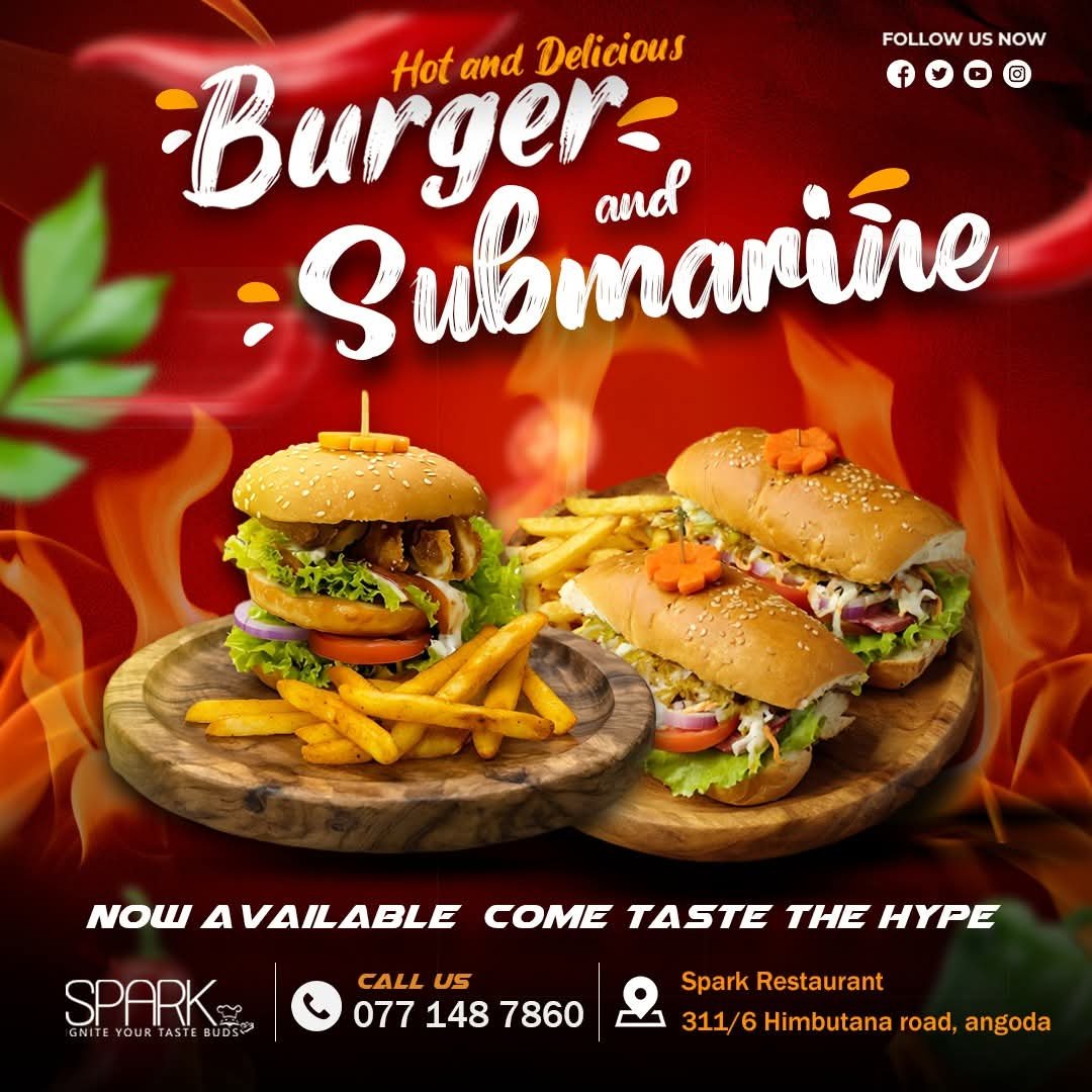 Spark Restaurant burger and submarine promo